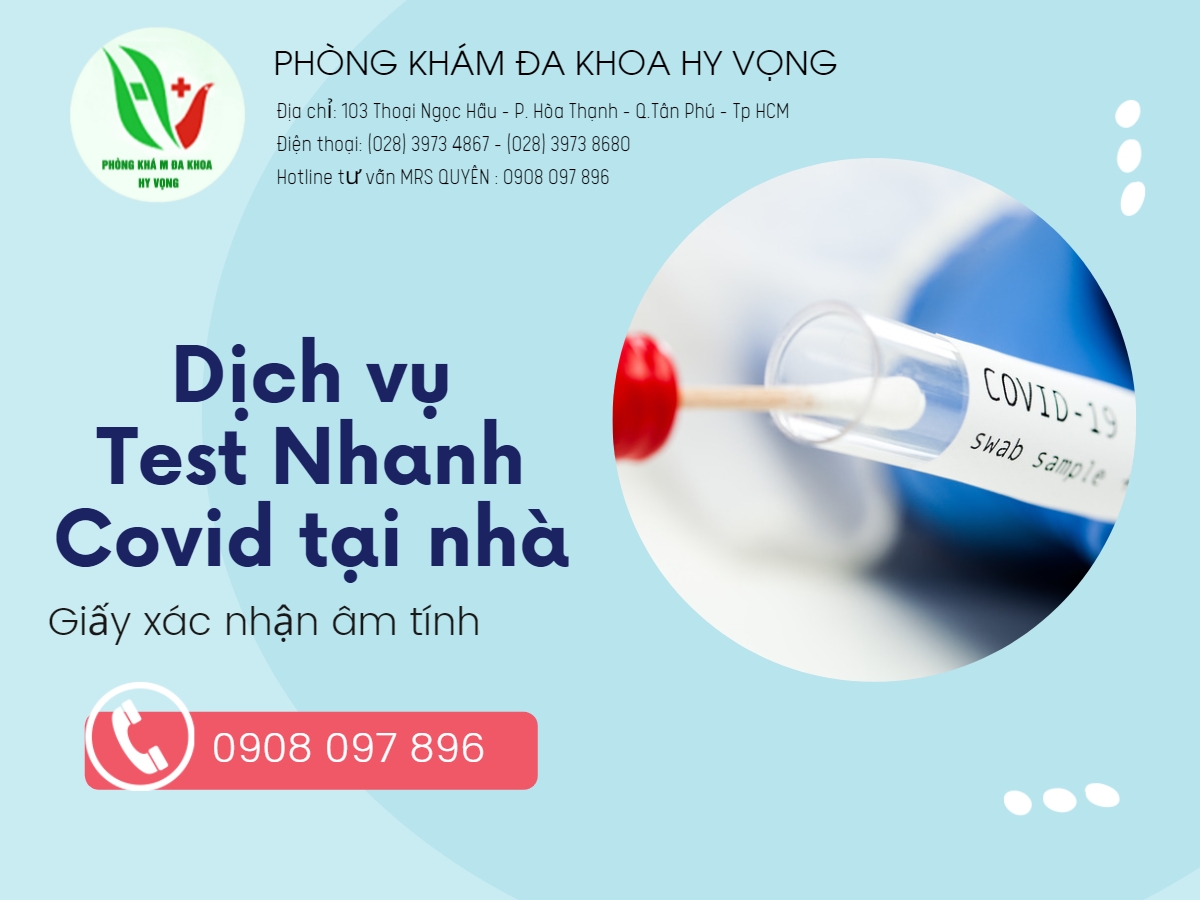 Dịch vụ Lấy mẫu Xét Nghiệm Virus và test nhanh (COVID-19) tại nhà TP HCM